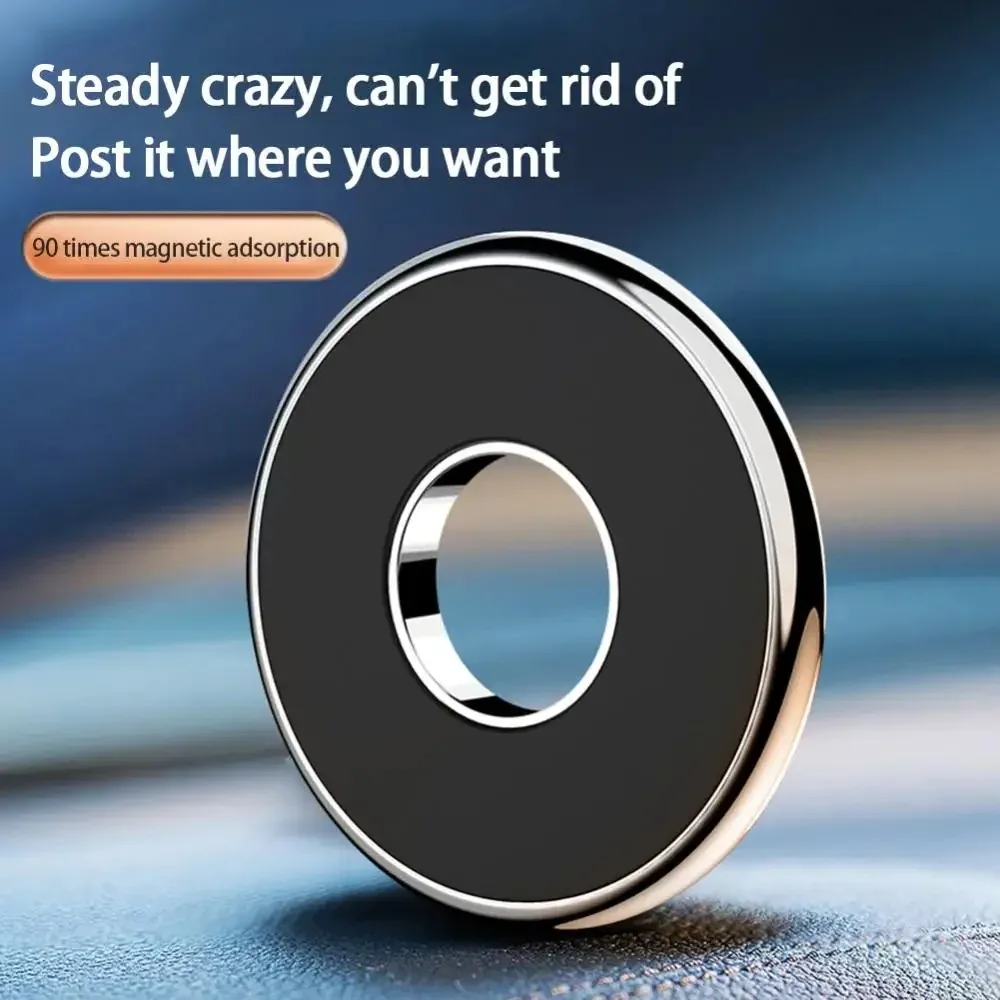 ที่วางโทรศัพท์ในรถแบบแม่เหล็กอเนกประสงค์สำหรับ iPhone Samsung ที่ยึดโทรศัพท์ในรถยนต์แบบกลมที่ยึดโทรศัพท์แดชบอร์ดที่ยึดโทรศัพท์มือถือ