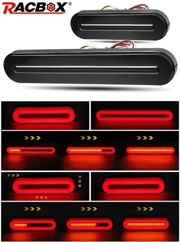 3 in 1 LED Tail Brake Light Trailer Light LED 12V 24V Car Taillights Truck Turn Signal Lamp ATV Rear Stop Flash Lamp Waterproof