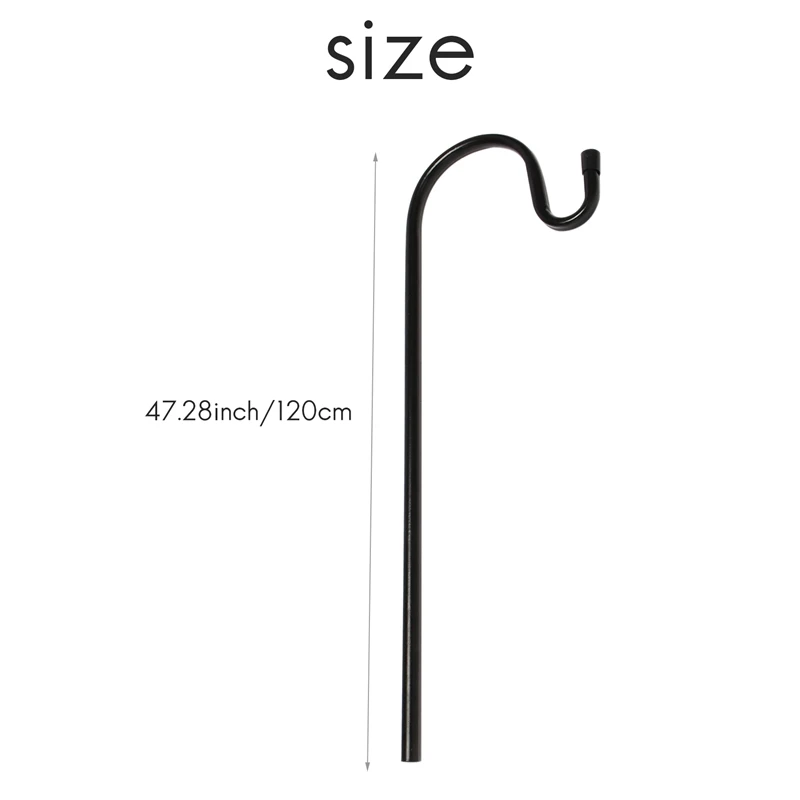 Shepherd Hooks Rust Resistant Garden Stake Outdoor Metal Plant Stand Hanger Bird Feeder Pole