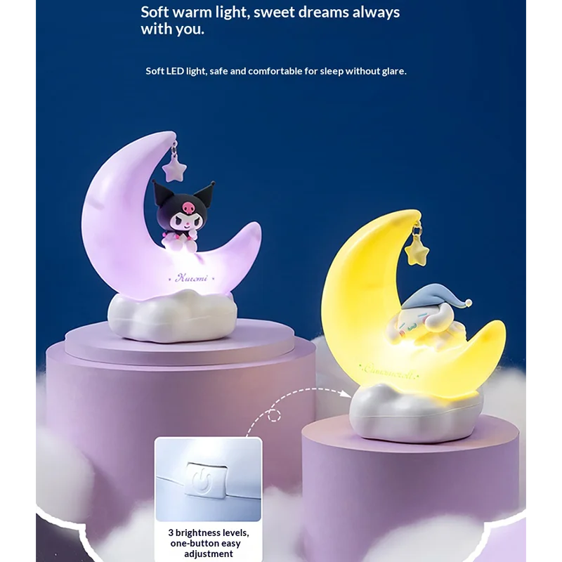 MINIO/Miniso Sanliou LED Nightlight Decoración de escritorio Adorno luminoso Puerto USB Carga