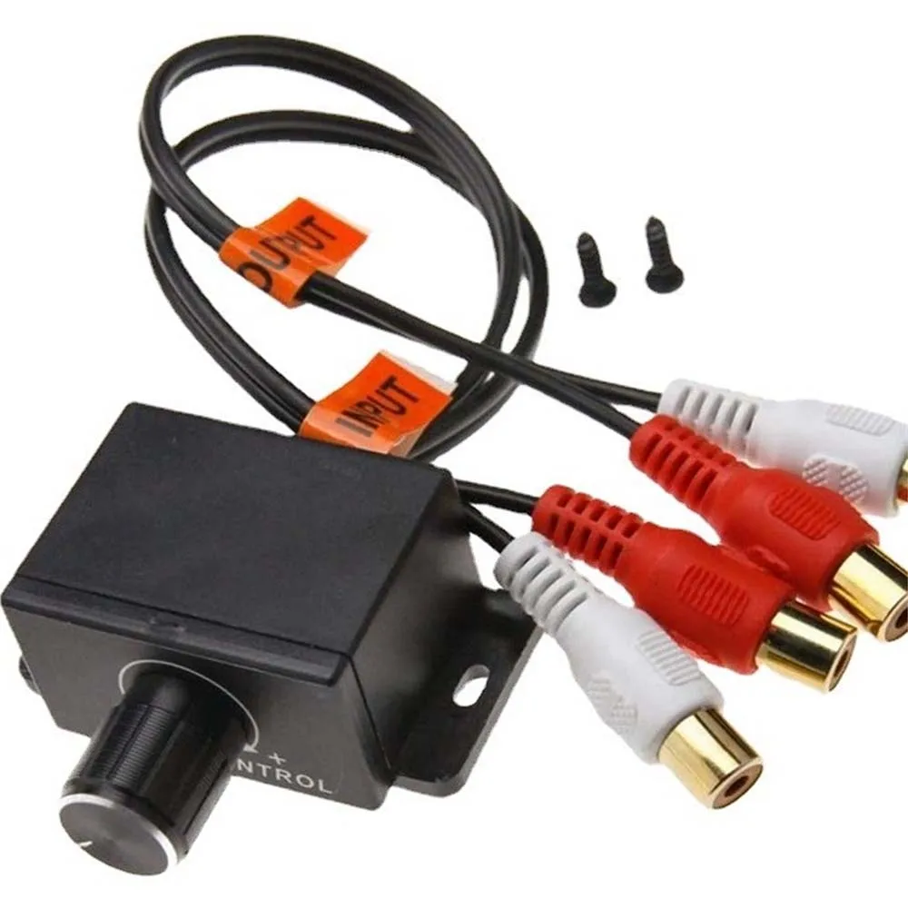 

Car Amplifier Volume Adjuster RCA Female Input And Output 2RCA Male And Female Potentiometer Car Accessories