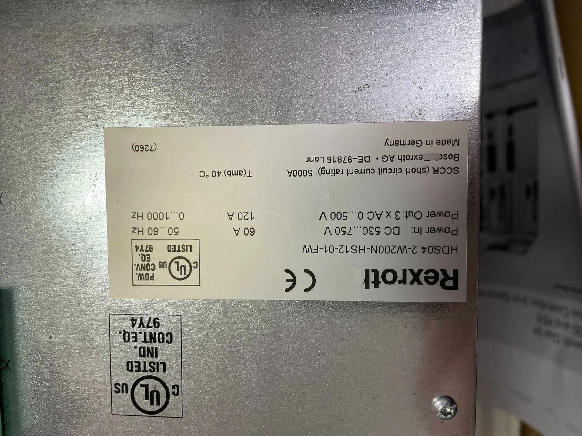 HDS04.2-W200N-HS12-01-FW レックスロス用サーボドライブ