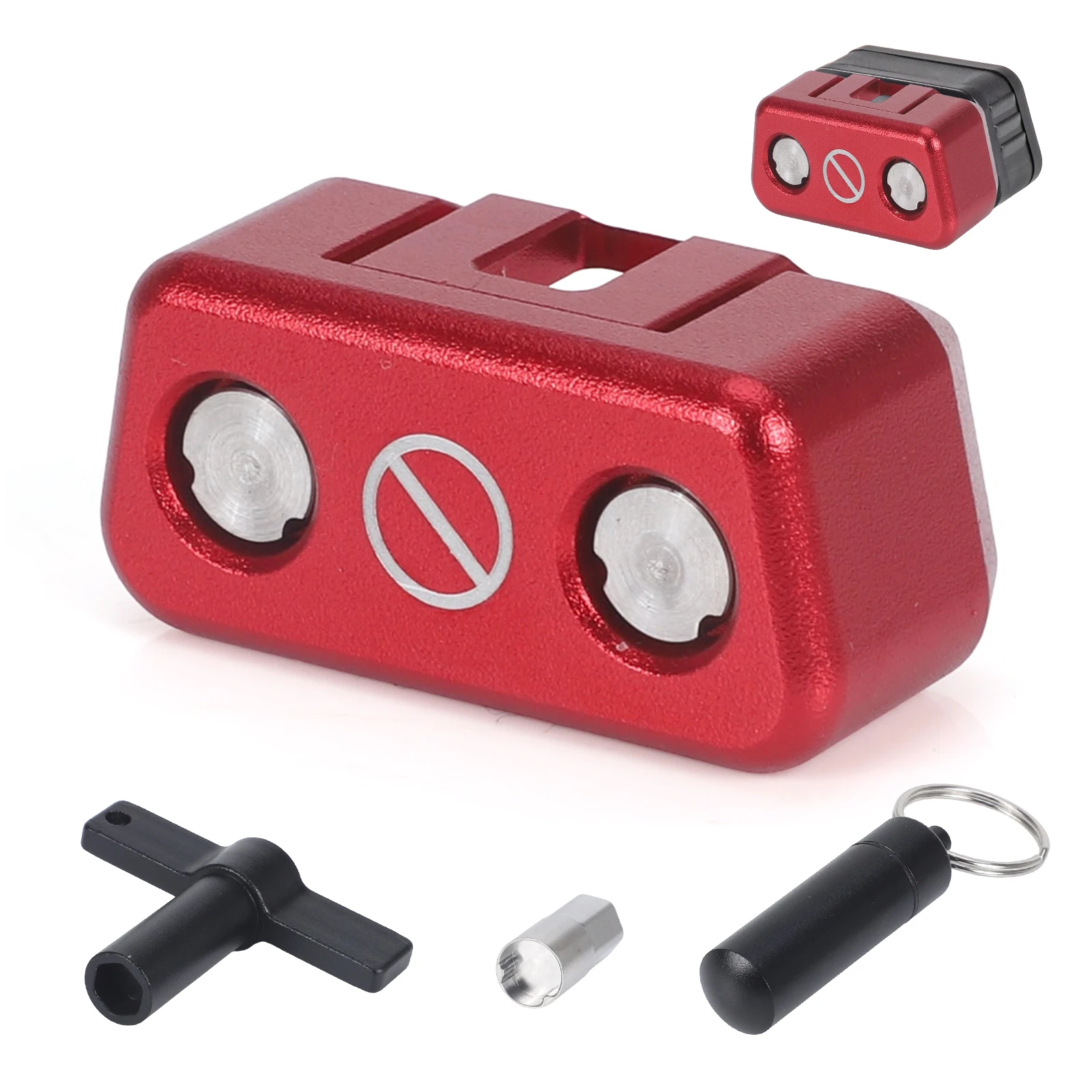 Red OBD Anti-theft Lock Compatible with most vehicles manufactured after 1996 OBD2 lock Aluminum Alloy Anti Theft OBD2 Lock