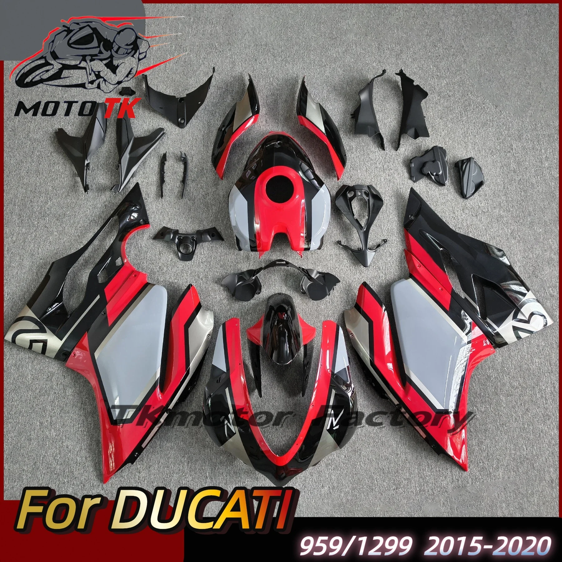 Motorcycle Shell Fairing For Ducati Panigale 959 1299 S 2015-2019 Abs Injection High Quality Carbon Fiber Paint Body Fairing Kit