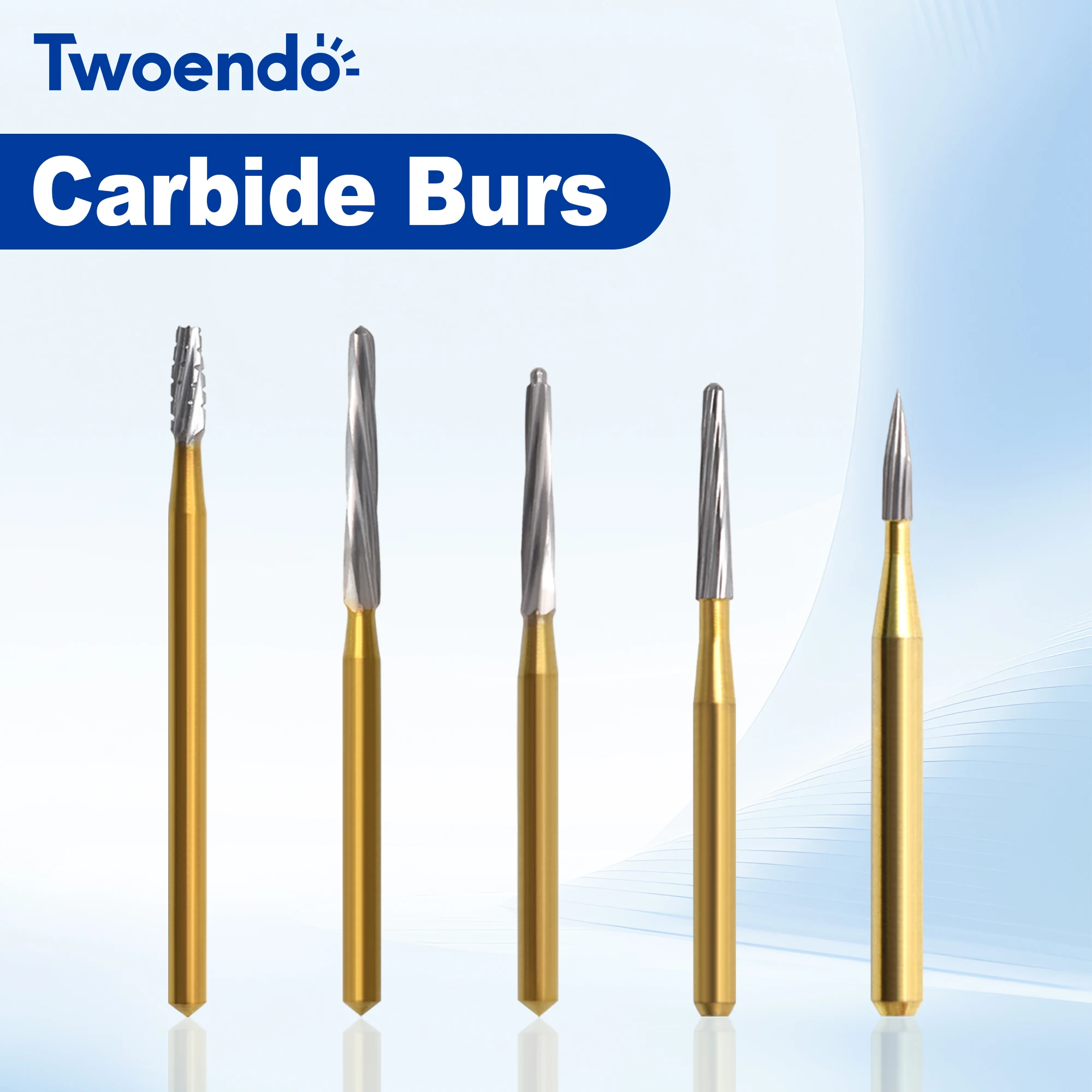 Twoendo Carbide Burs Endo Z/Zekrya/FG702/FG7376/7901/7902/7664/7695/7686/7653/7404/7106 Dental Tungsten Carbide Burs 6Pcs/box
