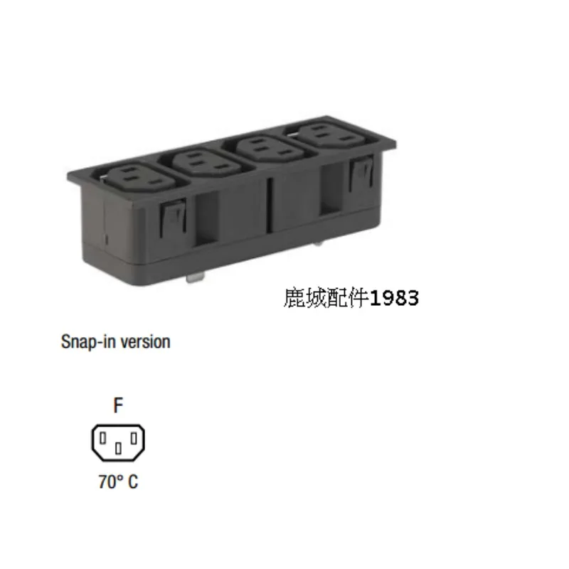 SCHURTER Receptacle Connector 4752.4200 AC Power Input Module 4752