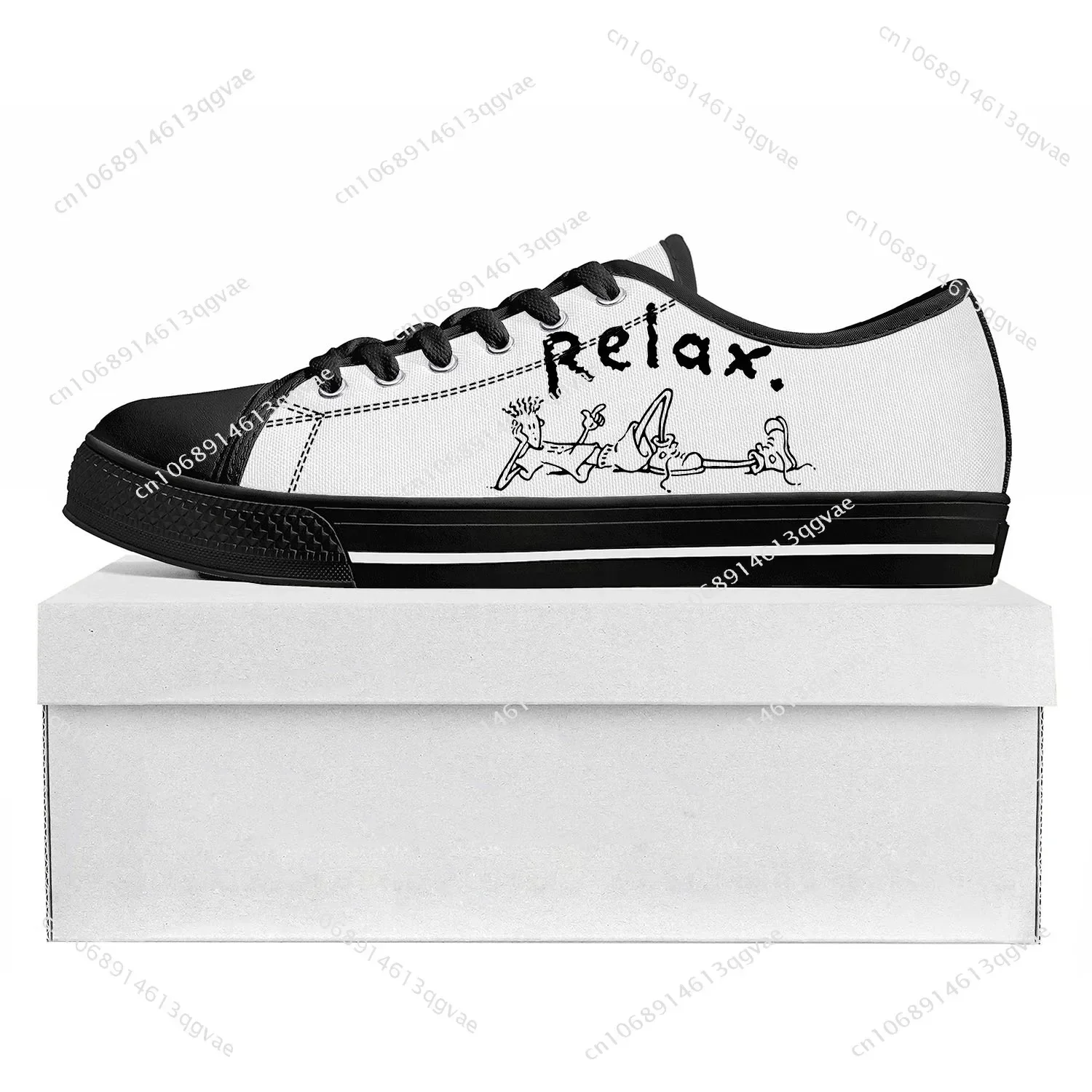 Fido Dido Low Top Sneakers Mens Womens Teenager High Quality Sneaker Canvas Custom Made Shoes Casual Couple Customize Shoe Black