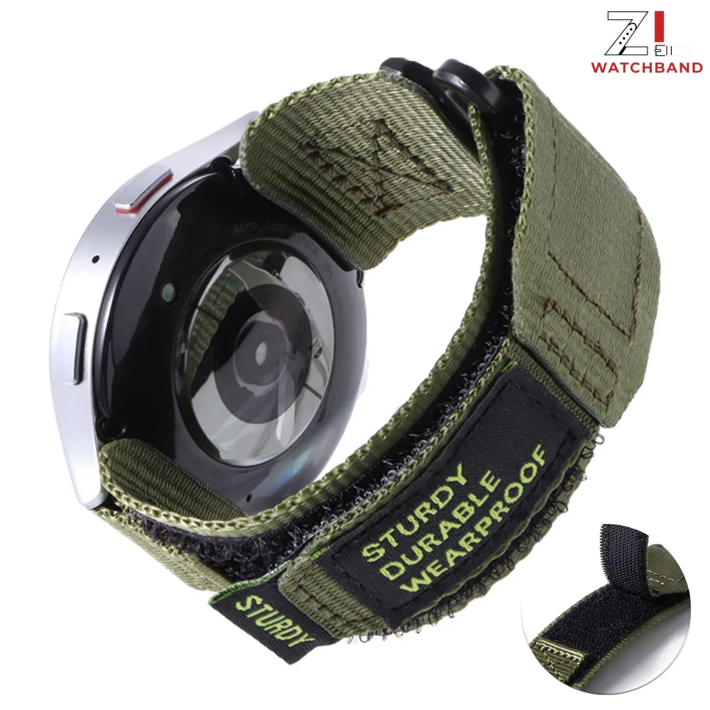 22mm 20mm Camouflage Nylon Strap for Samsung Galaxy Watch 7 6 5 4 40 44mm 6 Classic 43 47mm band for Huawei Watch GT4 3Pro Band