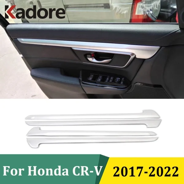 

For Honda CRV CR-V 2017-2019 2020 2021 2022 Door Decoration Moulding Protection Cover Trim Strip Stickers Interior Accessories