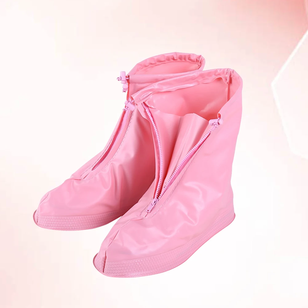 

Rainproof Shoe Covers Waterproof Pink Travel Overshoes for Children Lightweight NonSlip Sole Protect Kids Shoes from for Outdoor
