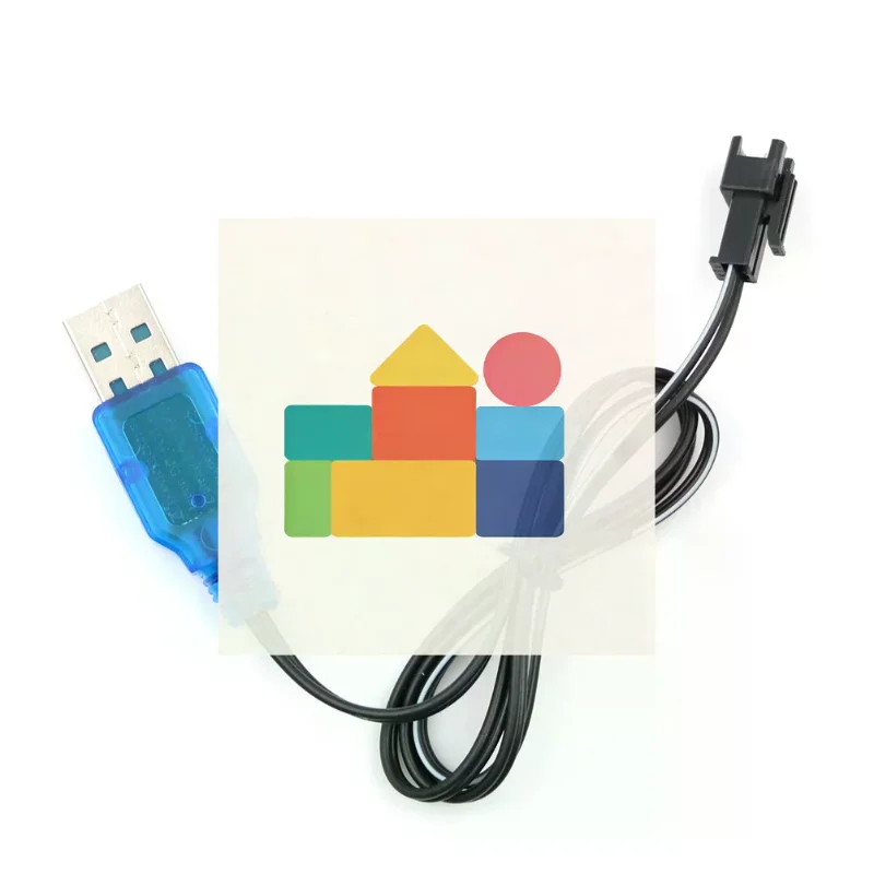 3.7V Black USB Charger Adapter Cable For Remote Control Car Helicopter