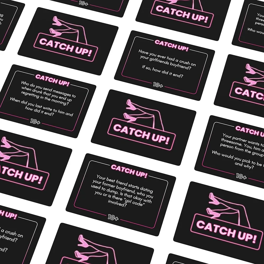 Catch Up Girls Night Card Game Party Game Spicy Thought Provoking Conversation Starters for Fun Girls Nights Party