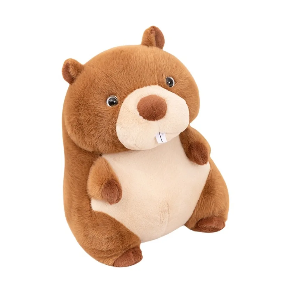 

Simulation Groundhog Plush Toy PP Cotton Interactive Stuffed Cartoon Groundhog Doll Fluffy Soft Chubby Marmot Stuffed Toy