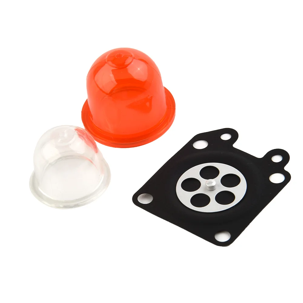 Fuel Filter Hose Seal Assembly with Carburetor Membrane and 16mm 19mm For Primer Bulbs for Garden Power Equipment