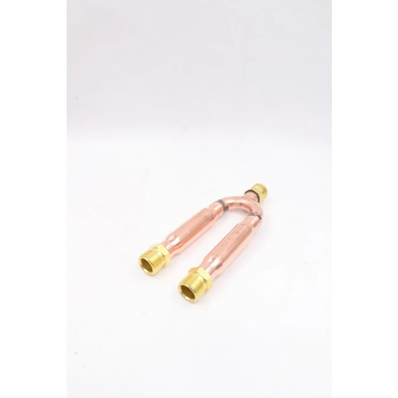 Parking air conditioner check valve Automotive dual system three-way check valve joint, copper sheet check valve 4 points