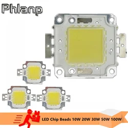 Led 10w 20 30 50 100 chip grânulos luz de fundo lâmpadas de diodo branco quente branco frio led matriz para diy luz de inundação lâmpadas holofotes