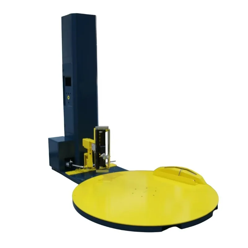 Macchina avvolgitrice elastica per pallet con braccio rotante con controllo PLC per l'efficienza logistica del magazzino