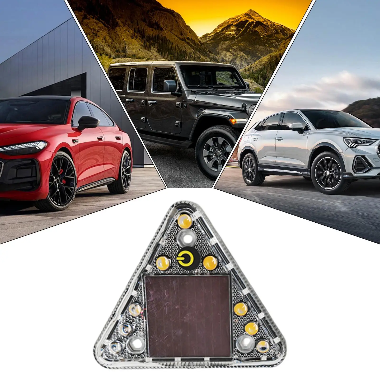 سيارة الفرامل الخلفية الذيل ضوء مثلث الشمسية سيارة الخلفي Led مصباح تركيب مرن السيارات الذيل ضوء لشاحنة مقطورة لاقط #5
