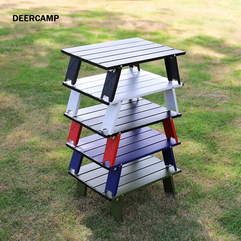 Deercamp Outdoor Multitool Camping Table Accsesories Lightweight Portable Foldable Table Aluminum Hiking Picnic Folding Tables