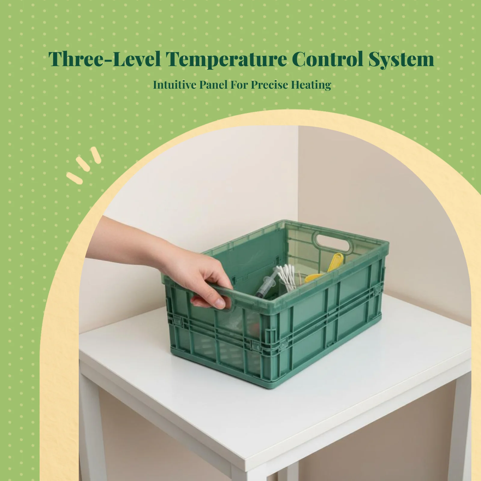 Pet Incubator Hatching Box 3-level Adjustable Heating Pad Foldable Avians Recovery for Hatching Breeding and Recovery Scenarios