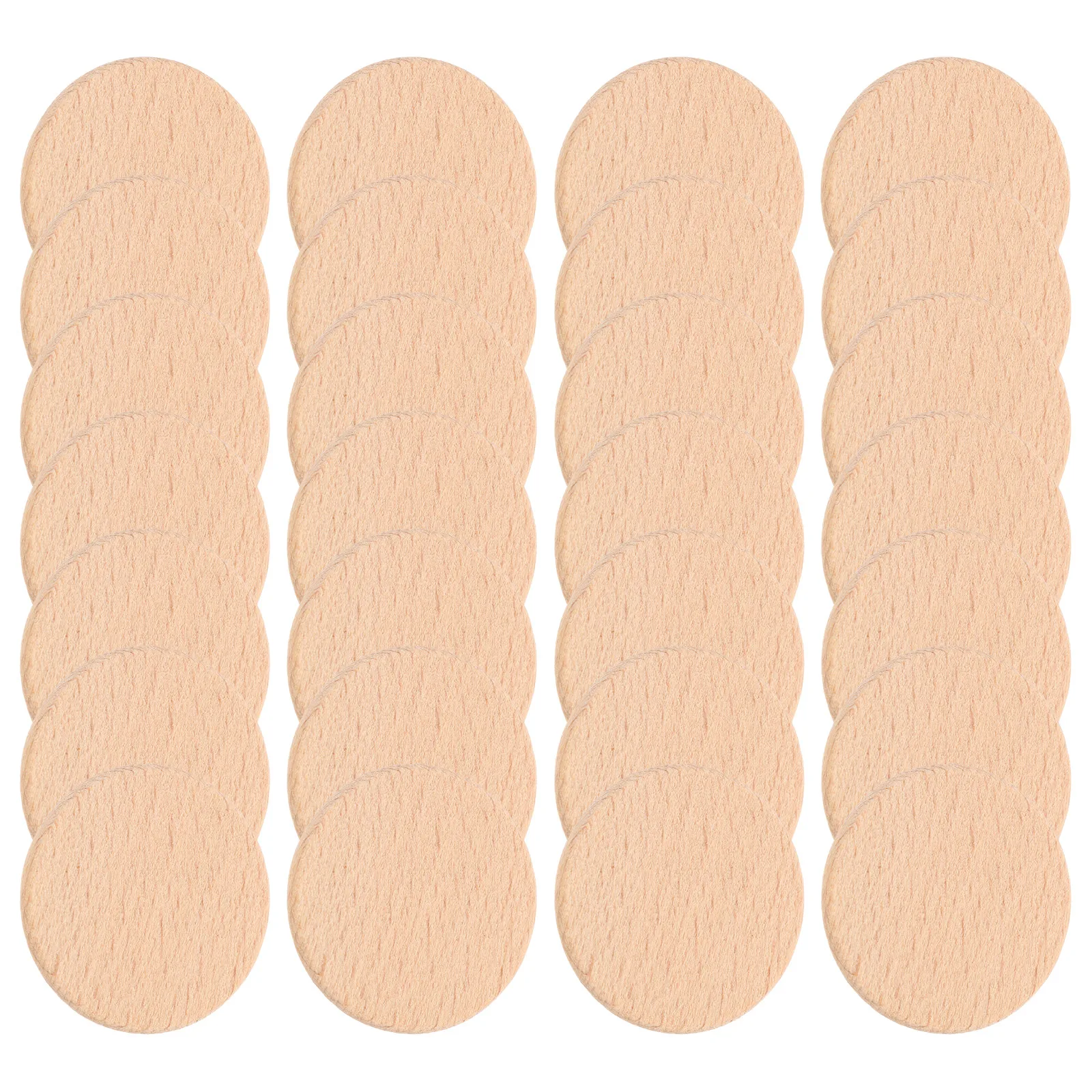 

50pcs Natural Beech Wood Slices Unfinished Round Cutouts For Diy Crafts Kids Graffiti Decor Wall Home Craft Projects Wooden