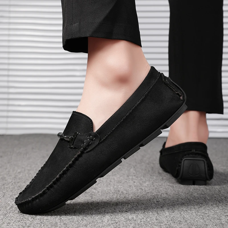 Best Slip-on Loafers for Men Soft Driving Moccasins High Quality Flats Male Walking Shoes Suede Casual Loafers Summer Men's Shoe