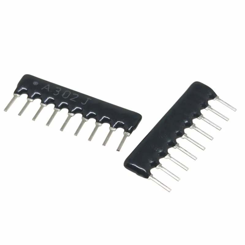 10 Buah 5PIN 9PIN Eksklusi Jaringan Resistor Array DIP 100 220 330 470 510 1K 680 K 1.2K 2K 1.5K 2.2K 3.3K 10K 4.7K Ohm