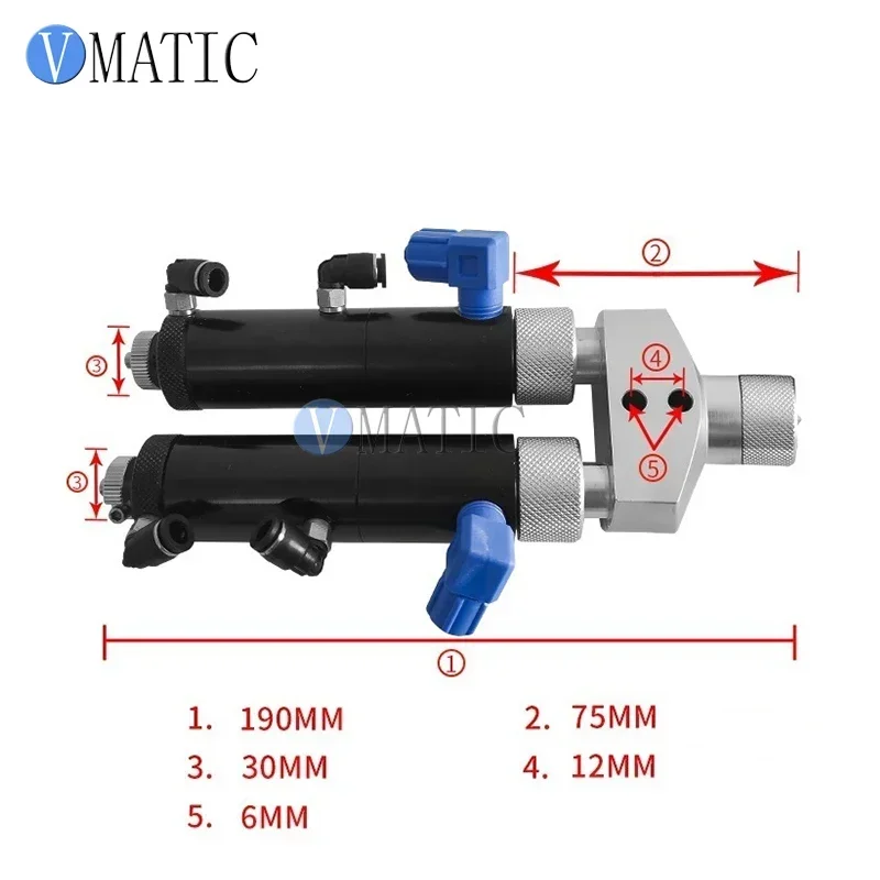 Free Shipping Big Flow Ab Glue Dispensing Double Action Ratio Rate 1:1 Diaphragm Valve