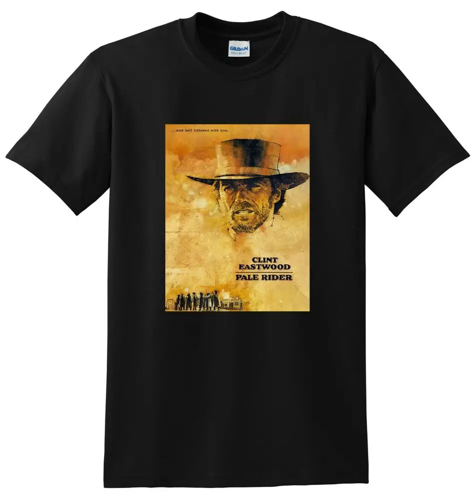 PALE RIDER T SHIRT 1985 4k Bluray Dvd Cover Poster Tee SMALL MEDIUM LARGE XL Unisex T-shirts For Man Woman Short