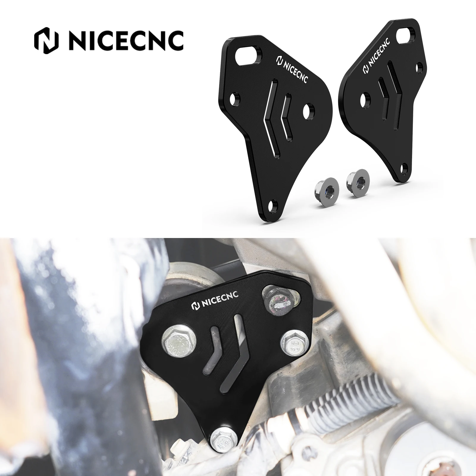 NICECNC For Polaris RZR UTV Transmission Mounting Plates For Polaris RZR XP TURBO 2016-2019 XP4 TURBO 2016-2020 Aluminum 2017