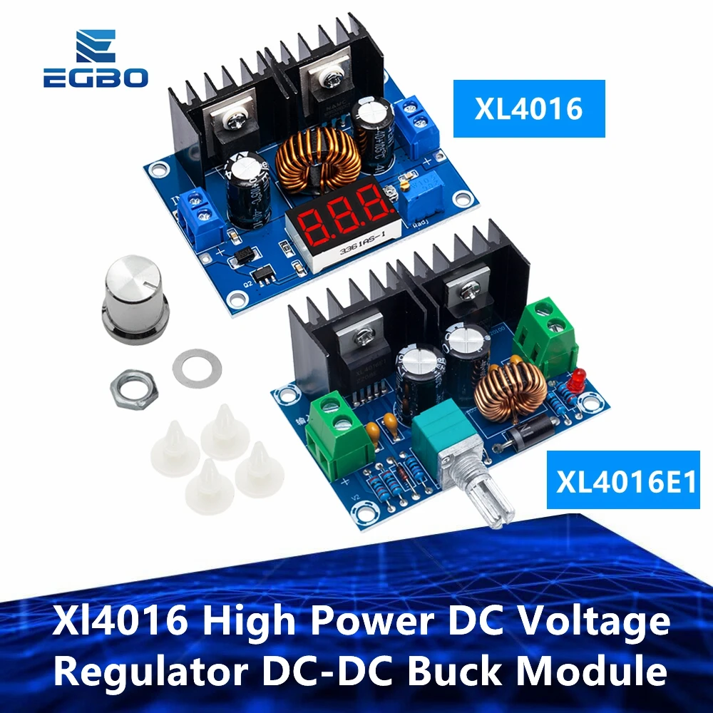 EGBO XL4016E1 xl4016 High Power DC Voltage Regulator DC-DC XH-M401 Buck Module with Maximum 8A Tire Voltage Regulator