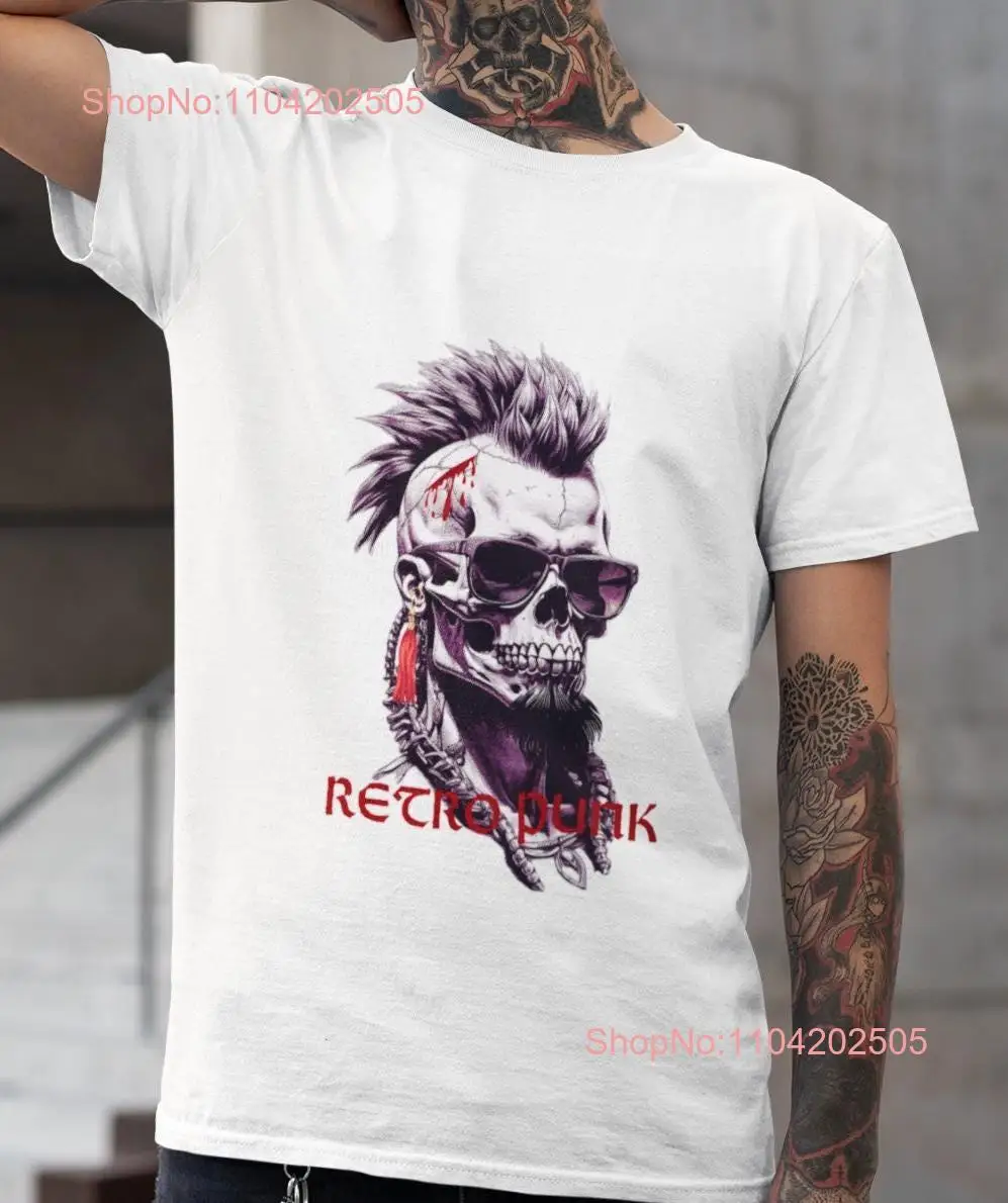 T shirt punk demon skull DTG printed with unique design attractive printing technique for buyers looking original gifts