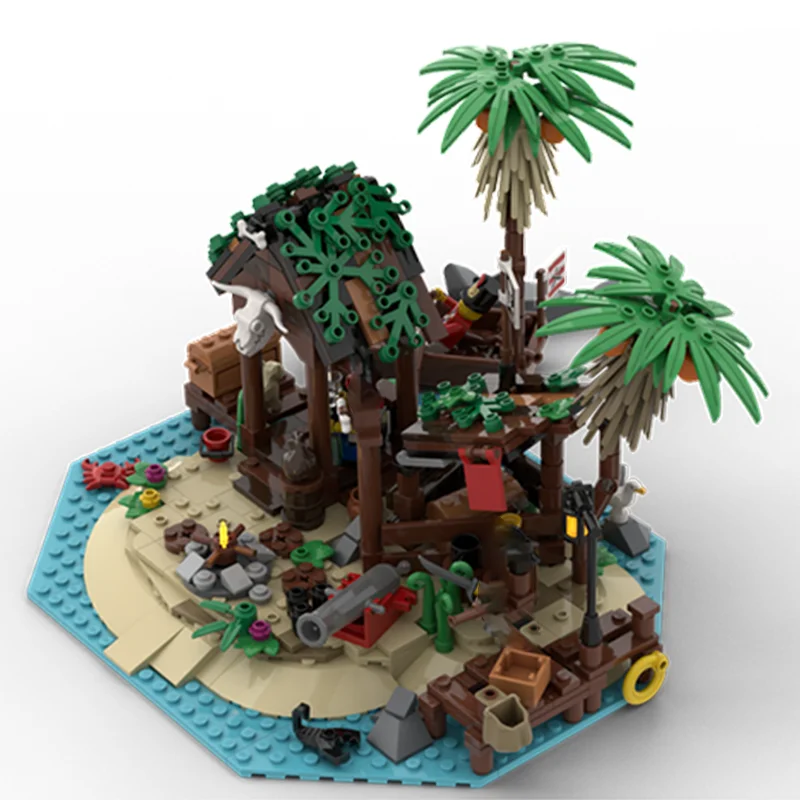 521 pz MOC Smuggler s Shanty Remake Pirateed Modello Building block Architettura regali di Natale idea creativa giocattolo Compleanno per bambini