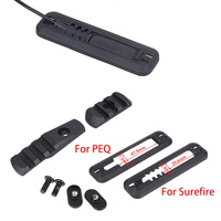 Tactical PEQ 15 SureFire Weapon Light Fit MOE Rail Kit Tape Switch Mounting Plate M300 M600 Hunting Light Airsoft Accessories