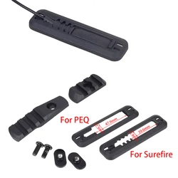 Tactical PEQ 15 SureFire Flashlight Fit MOE Rail Kit Tape Switch Mounting Plate M300 M600 Hunting Light Airsoft Accessories