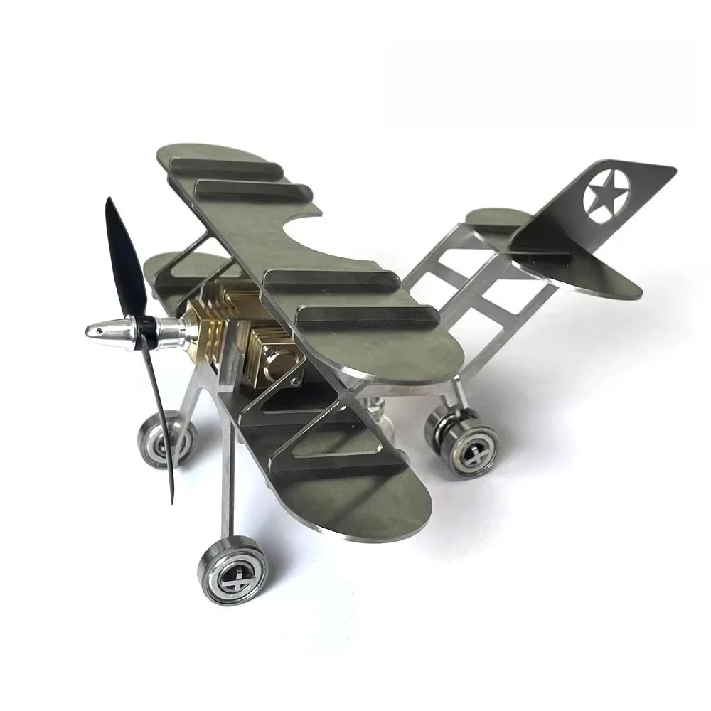 Powerful Stirling Engine - Glider Model Launchable Alloy Tabletop Ornament