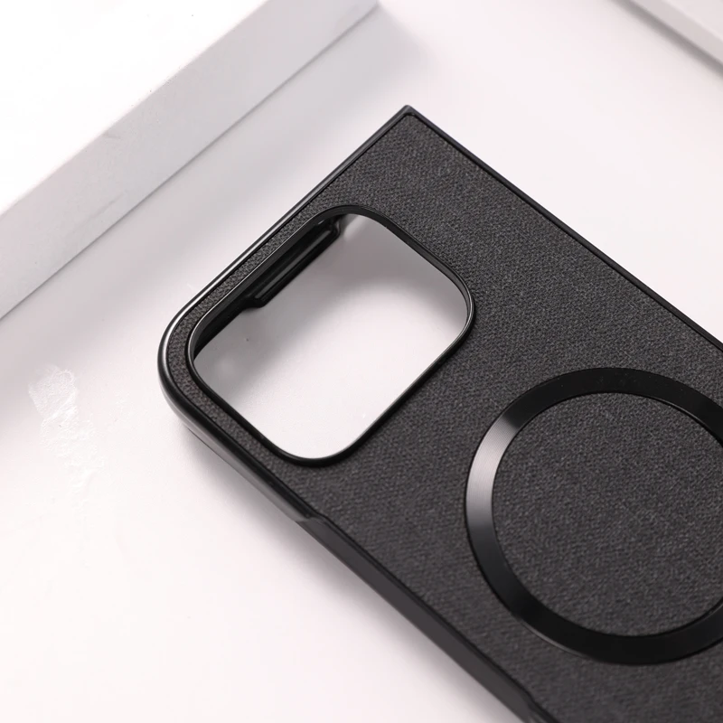 Case Google Pixel 9 Pro Fold Magnetic Wireless Charging Case Cloth Texture Hard Plastic Phone Cover for Magsafe Case