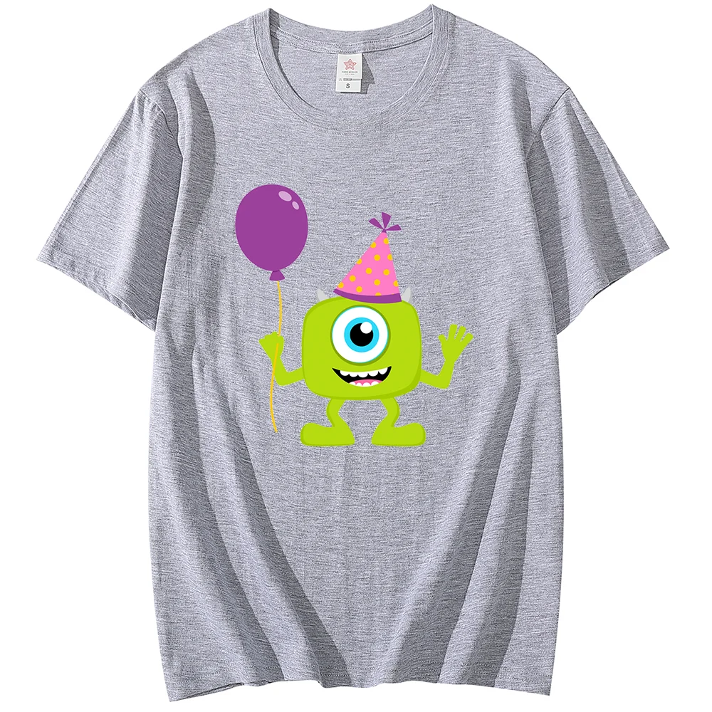 Disney Monster University Sullivan Mike T-shirt Sweatshirt Men's and Women's Fashion Casual Student Street Clothing T-shirt