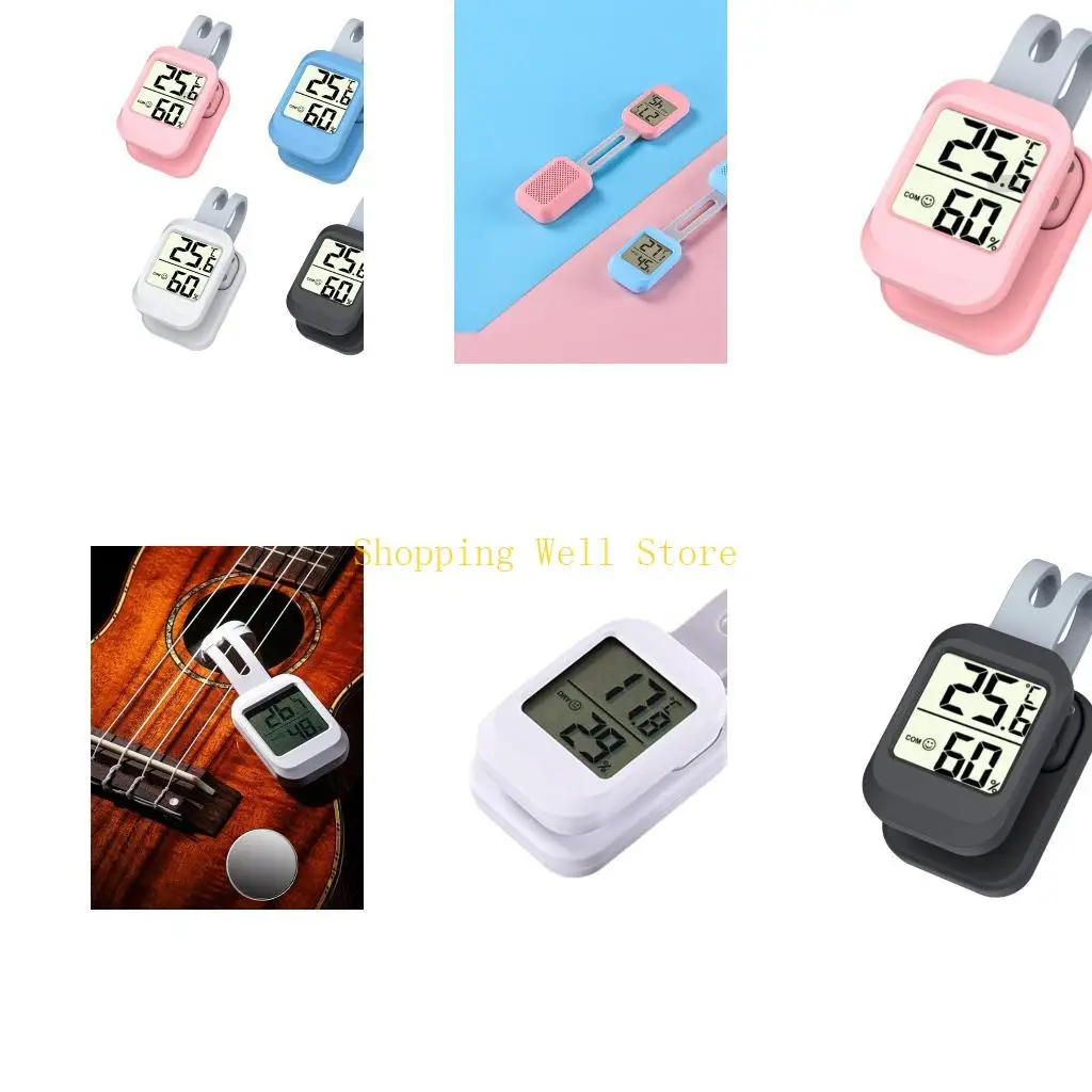 KX4B 1Pc Guitar Humidifier Humidity Gauge Acoustic Hygrometer Sound Hole Humidifier