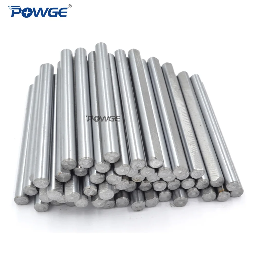 POWGE D-Shaft Grind Flat 45#/S45C/1045/C45 Carbon Structural Steel Rod  Linear shaft  Length=90mm/100mm Diameter 5mm 3D printer