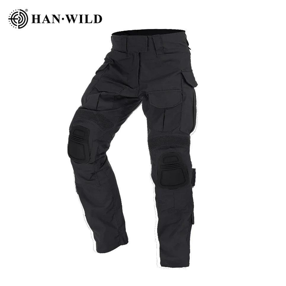 

Tactical Paintball Pants Softair Combat Pants Camping Camo Men Clothing Elastic Cargo Pants with Knee Pads Hunt Climb Clothes