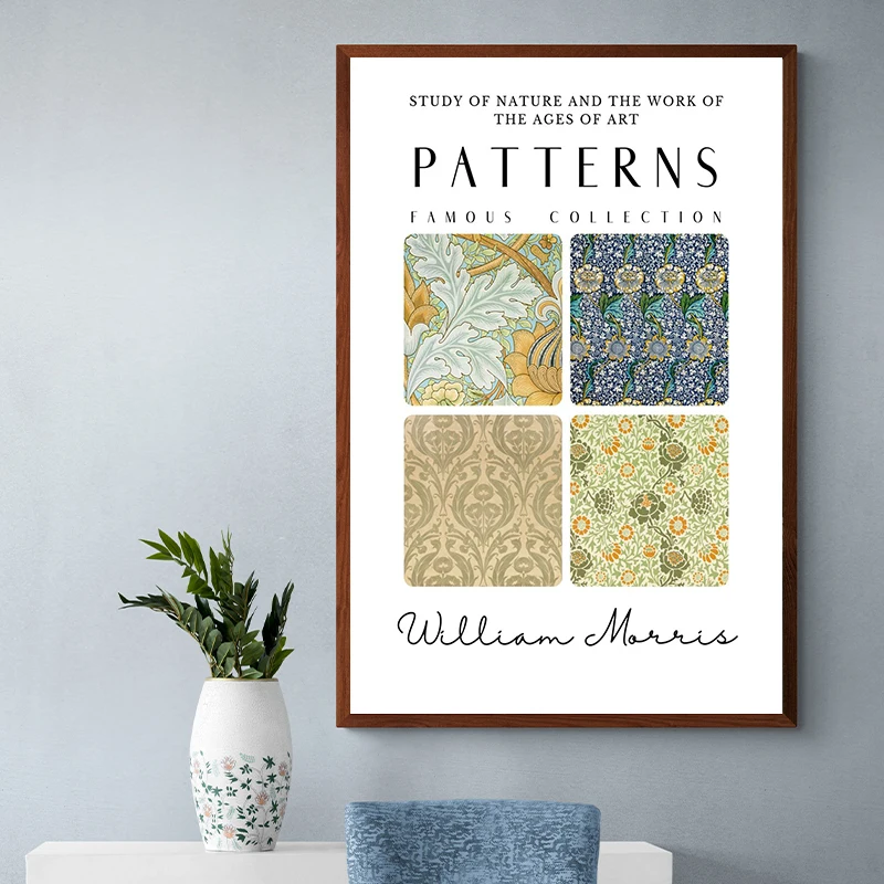 William Morris Artwork Collection Posters and Prints Fragment Snakehead Canvas Painting Wall Art Picture for Room Home Decor