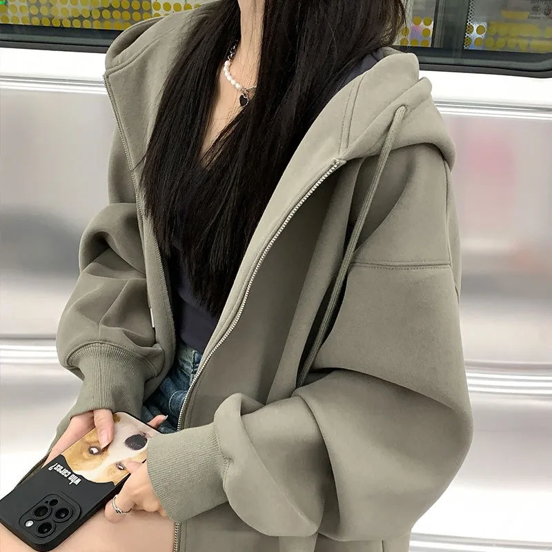 

Женская куртка-толстовка, весенне-осенние стили, небольшое поступление, осенне-зимний кардиган на молнии, спортивный топ с капюшоном для женщин.