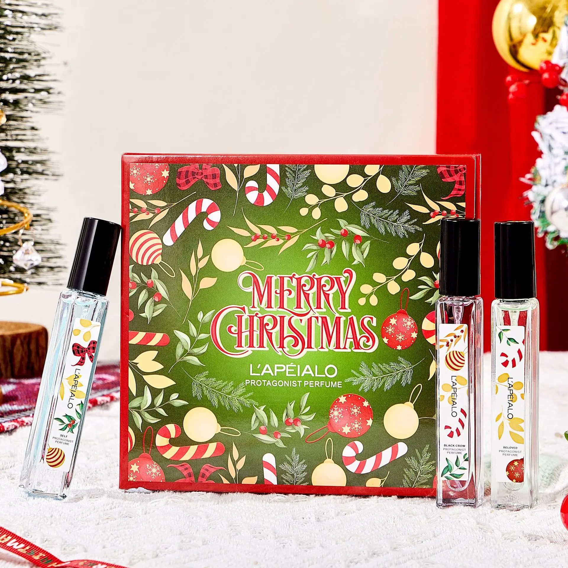 50ml Brand Perfume 5 Bottles Christmas Gift Set Long Lasting Fragrance Floral Scent Perfume for Women