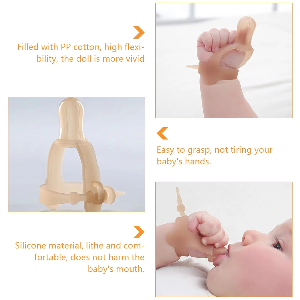 

1Pcs Baby Finger Protector Silicone Adjustable Thumb Guard Anti- Sucking Teether for Infants Toddlers