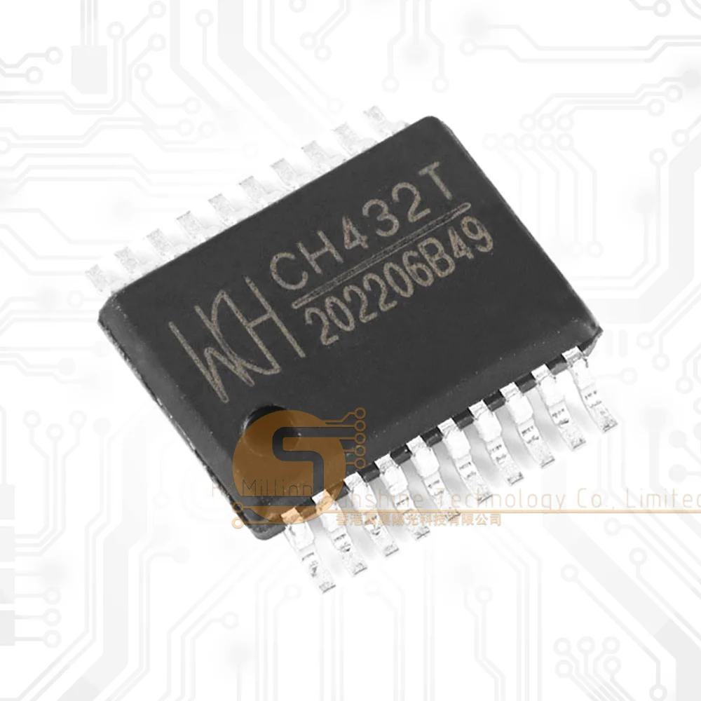5pcs CH432T SSOP-20-208mil Brand New and Original