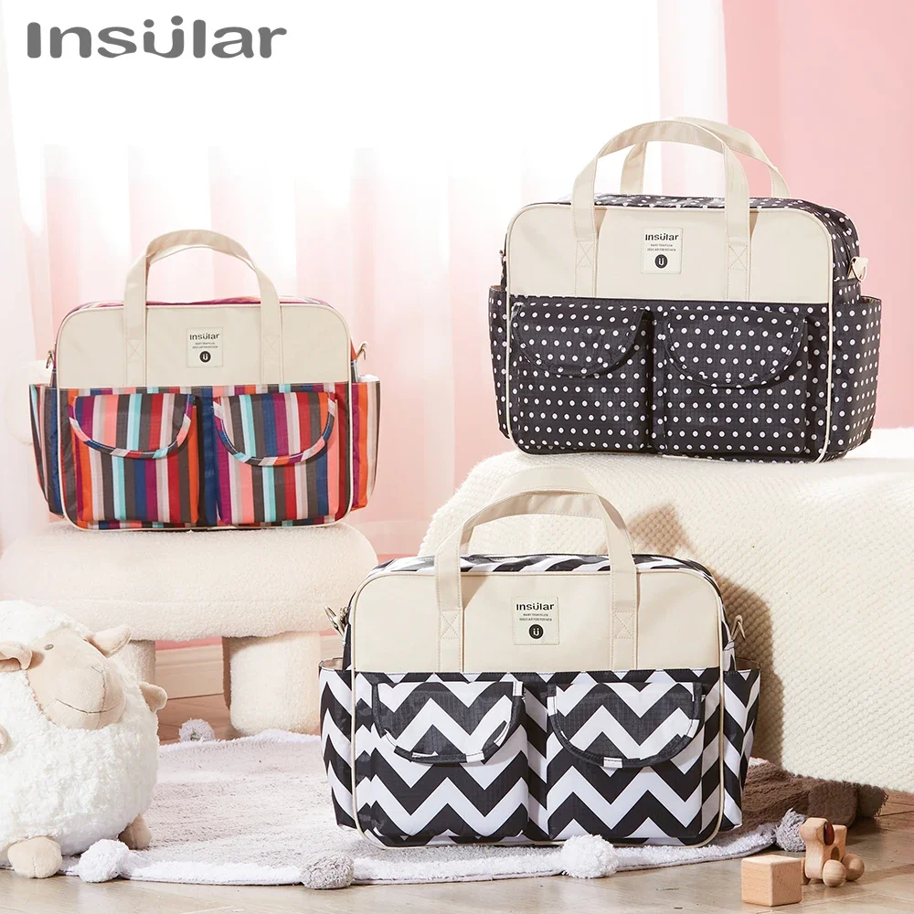 

Insular New Fashion Mummy Changing Bag Baby Diaper Bags Maternity Nappy Bag Mommy Baby Care Carriage Stroller Bag Organizer