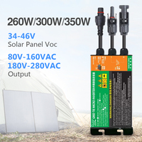 260W 300W 350W MPPT Solar PV Grid Tie Micro Inverter GMI Series DC Input 18V-50V AC Output 80V-280V 50Hz 60Hz Solar PV Inverters