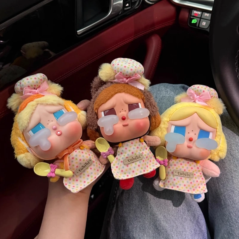 

For Crybaby 2 Piece Set Anime Doll Clothes Checkered Pink Cute Dress Tearaway Design for DIY Dolls Collectible Toy Accessories