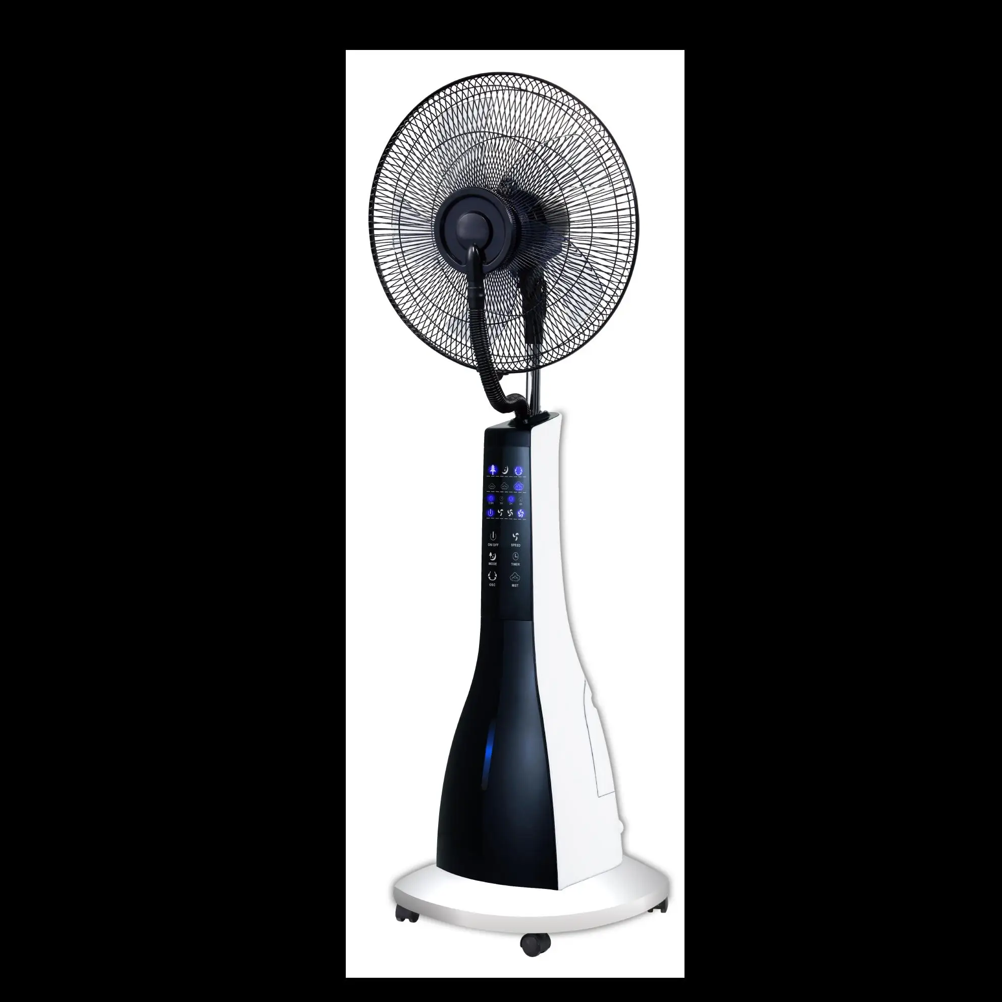 16" Inch Fashion Modern Ventilador Humidifier 2 In1 Function Floor Stand Cooler Water Spray Fan with Mist